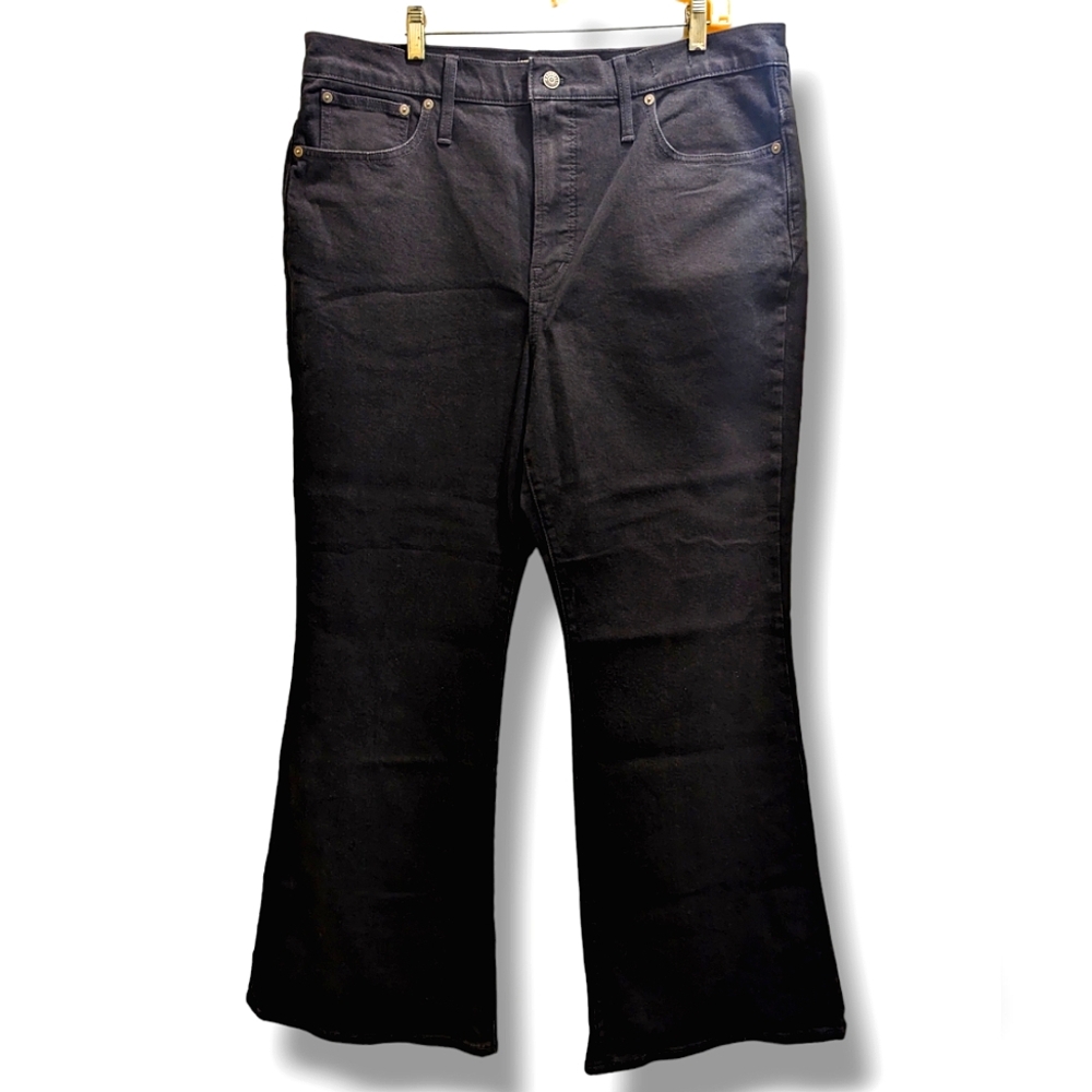 Madewell The Perfect Vintage Flare Jean Black Sherborn Wash High Rise- 33/16 - Picture 4 of 15